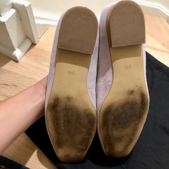 SOMETHING NAVY | S/N | 6.5 | Lavender | Purple | Flats | Gold Buckle | Suede - Picture 5 of 5